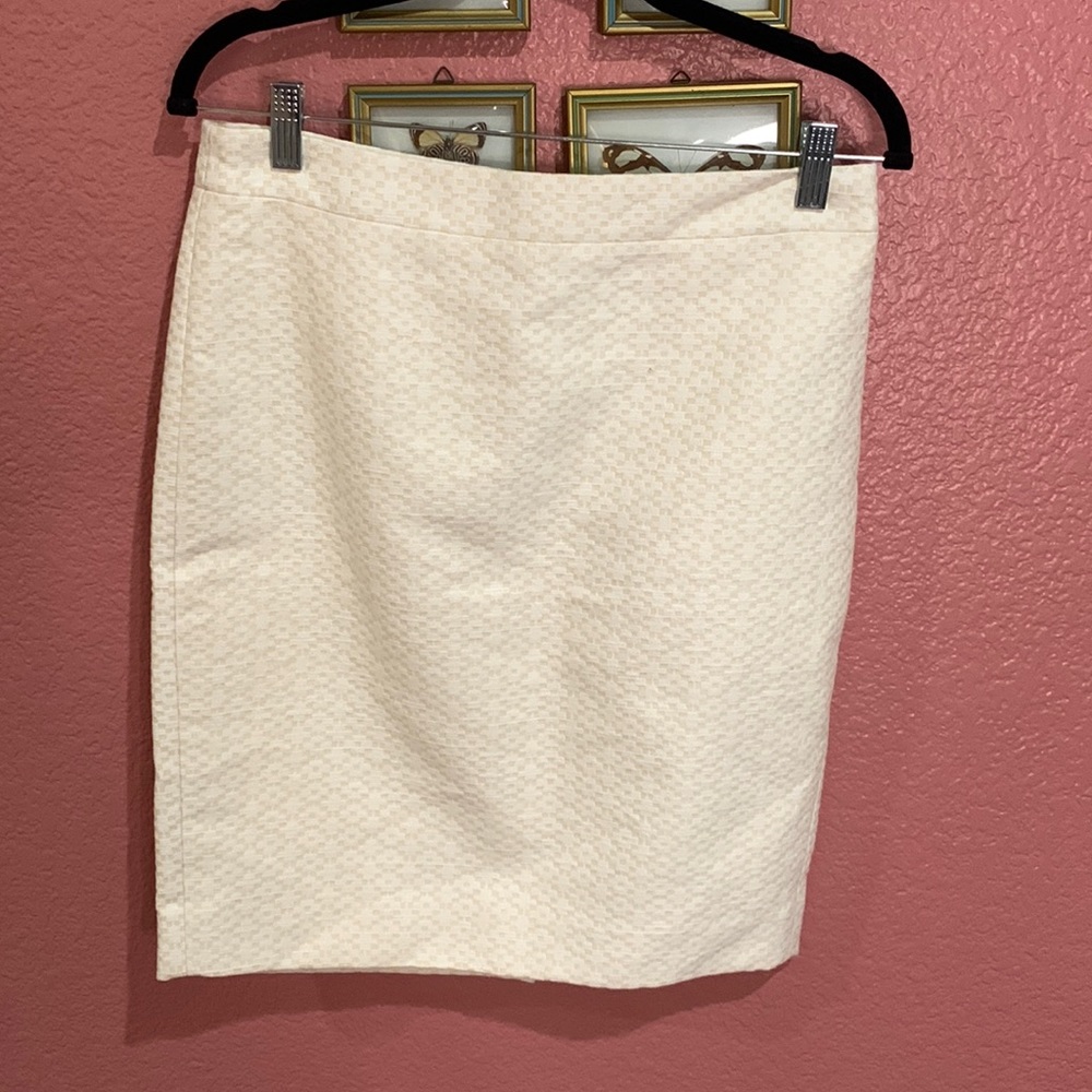 JCrew white skirt